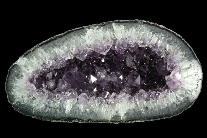 Wide, Purple Amethyst Geode - Uruguay #123775